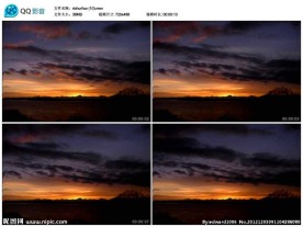 日落火烧云