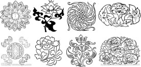 矢量 古典 花纹 花边