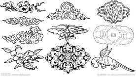 矢量 古典 花纹 花边