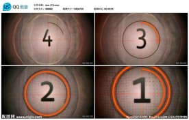 数字倒计时视频实拍素材