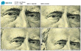 美元金钱微距视频实拍素材