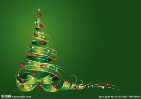 光线抽象圣诞树