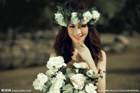 鲜花美女