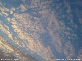 鱼鳞云 黄昏