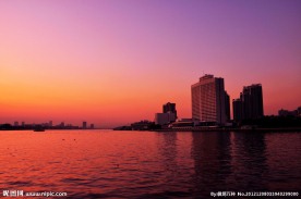 城市黄昏