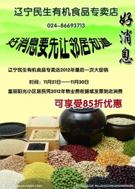企业活动传单 DM单 五谷杂粮宣传海报