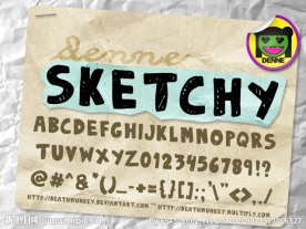 手绘风格字体