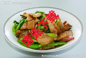蒜叶炒五花肉