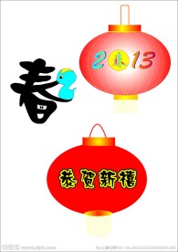 春节灯笼素材