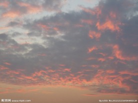晚霞的天空