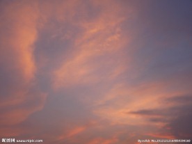 晚霞的天空