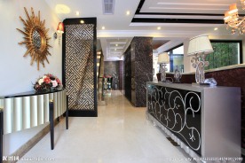 家居装修 玄关 屏风