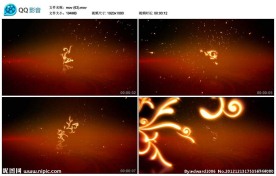 动感花纹生长动态视频实拍素材