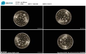 美元货币硬币视频实拍素材