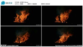 火焰燃烧视频实拍素材