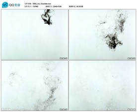 水墨中国风墨汁视频实拍素材