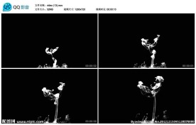 水墨中国风墨汁视频实拍素材