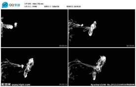 水墨中国风墨汁视频实拍素材
