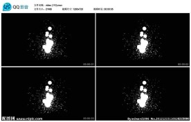 墨迹视频实拍素材