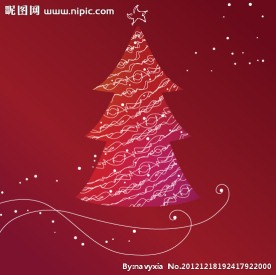 抽象圣诞树