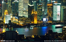 上海外滩建筑夜景