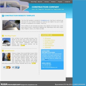 建筑公司CCS网站模版