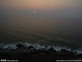海陵岛潮汐日出