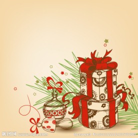 手绘圣诞礼物