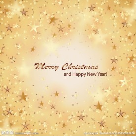 金色星星圣诞背景