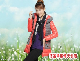 冬装羽绒服模特