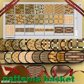 竹编图案填充背景