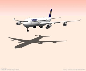 A340空中客车3D模型