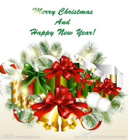 圣诞节装饰背景矢量图