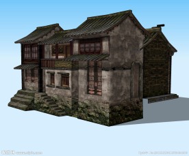民居精细3D模型
