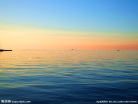 夕阳海景