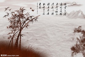 竹子国画