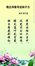 晓出净慈寺送林子方