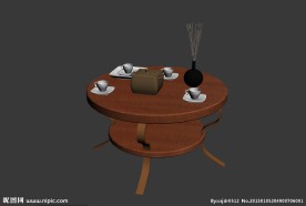 茶几模型
