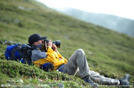 户外风景人物摄影