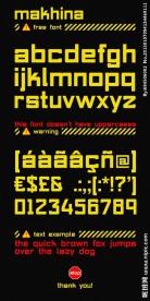 硬朗风格英文字体