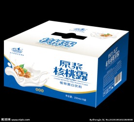 养佳佳牛奶包装箱 （展开图）
