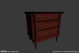 床头柜模型