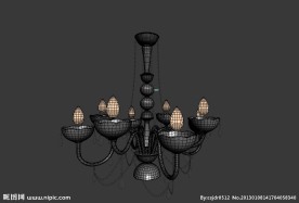水晶灯模型