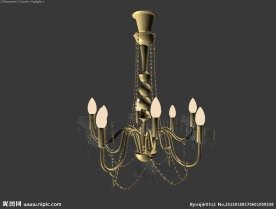 水晶灯模型