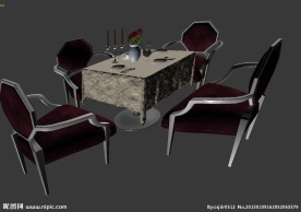 餐桌椅模型