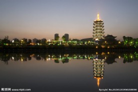 湖南省怀化鹤鸣洲夜景