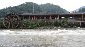 杜鹃山下溪水边