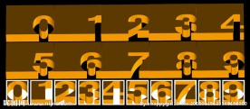 卡通数字