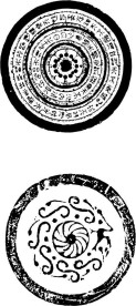 铜镜纹 古典花纹 花边