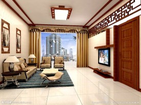 家装 中式风格 客厅